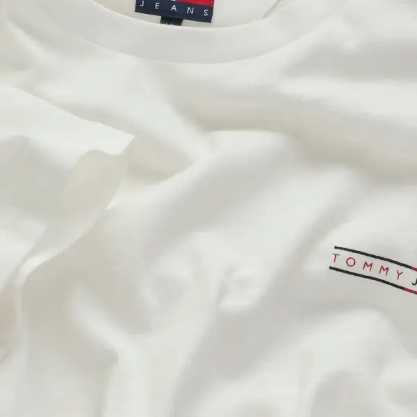 Tommy Hilfiger - Ανδρικό T-shirt b Reg Graphic Slub Ext Regular Fit DM0DM21303-YBL Εκρού DM0DM21303-YBL
