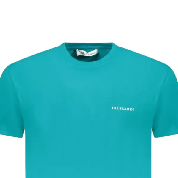Trussardi Jeans - Ανδρικό T-Shirt Brush TRU25MTS03-15LAPI Γαλάζιο TRU25MTS03-15LAPI