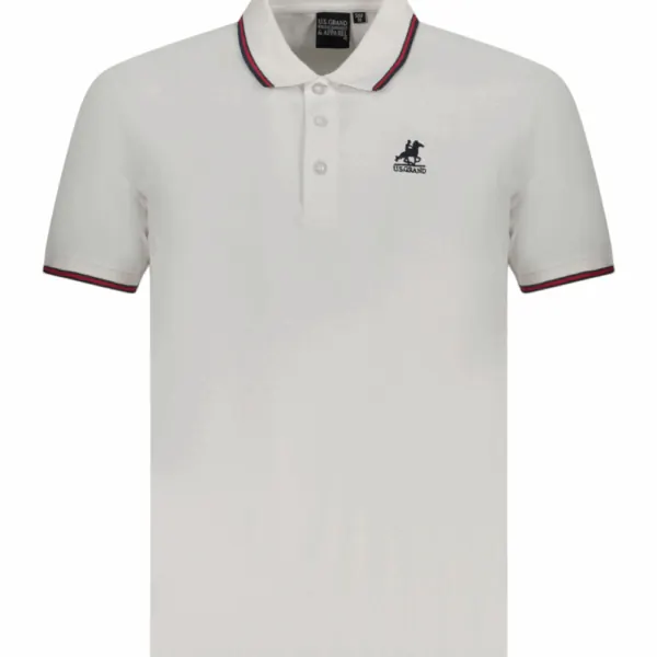 U.S. Grand Polo - Ανδρικό T-shirt Polo AU02660-6BIANC Λευκό AU02660- 6BIANC