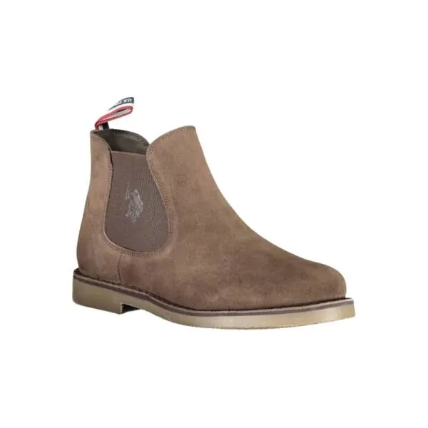 U.S. Polo Assn. - Ανδρικά Μποτάκια Σουέτ με λάστιχο MUST001/MBS2-DBR001 Καφέ MUST001/MBS2-DBR001