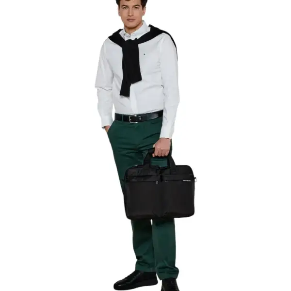 Tommy Hilfiger - Ανδρικός Χαρτοφύλακας Th Element Repreve Computer Bag AM0AM13103-BDS Μαύρο AM0AM13103-BDS