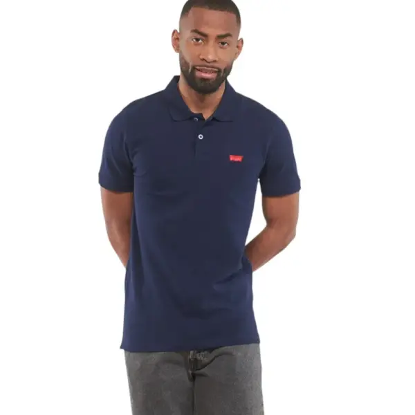 Levi's - Ανδρικό Polo T-shirt Slim Fit Housemark A4842-0003 Μπλε