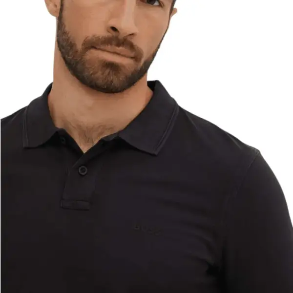 Hugo Boss - Ανδρικό Polo T-shirt Prime 50507813-001 Μαύρο 50507813-001