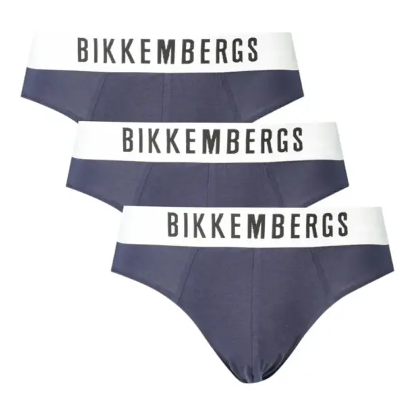 Bikkembergs - Ανδρικά Σλιπ 3Pack BKK1USP10TR-NAVY Μπλε Σκούρο
