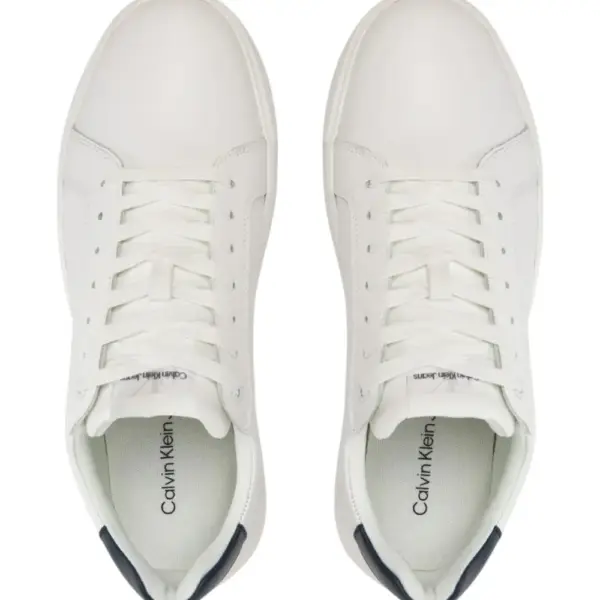 Calvin Klein - Cupsole Mono Lth Ανδρικά Chunky Sneakers YM0YM00681-YAF Λευκό YM0YM00681-YAF