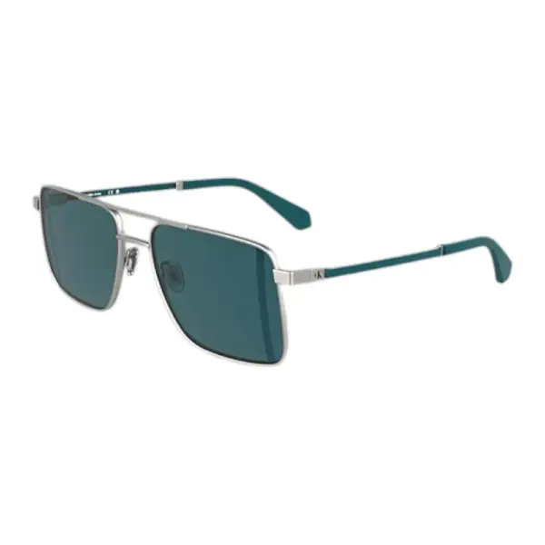 Calvin Klein - Ανδρικά Γυαλιά Ηλίου CKJ25201S-016 με Ασημί Σκελετό και Μπλε Καθρέφτη Φακό CKJ25201S-016