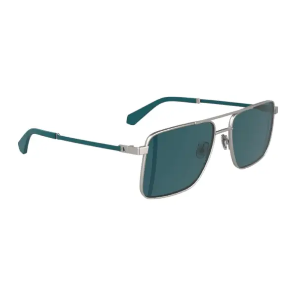 Calvin Klein - Ανδρικά Γυαλιά Ηλίου CKJ25201S-016 με Ασημί Σκελετό και Μπλε Καθρέφτη Φακό CKJ25201S-016