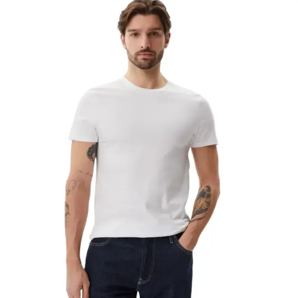 Calvin Klein - Ανδρικές Φανέλες Κοντομάνικες Crew Neck CK Monogram Τριπλό Πακέτο LV00NB4051-100 Λευκό LV00NB4051-100