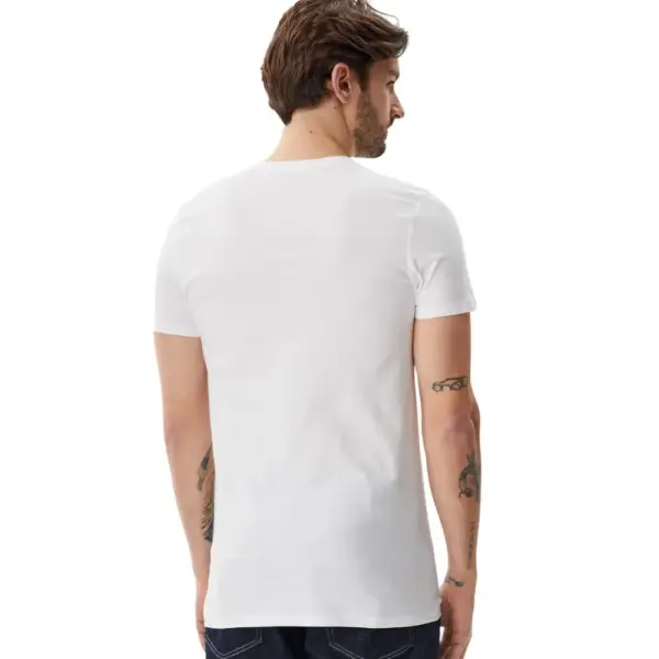 Calvin Klein - Ανδρικές Φανέλες Κοντομάνικες Crew Neck CK Monogram Τριπλό Πακέτο LV00NB4051-100 Λευκό LV00NB4051-100