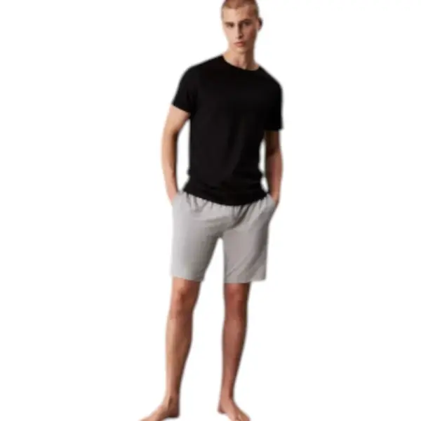 Calvin Klein - Ανδρικές Φανέλες Κοντομάνικες Crew Neck CK Monogram Τριπλό Πακέτο LV00NB4051-MP1 Λευκό/Μαύρο/Γκρι LV00NB4051-MP1