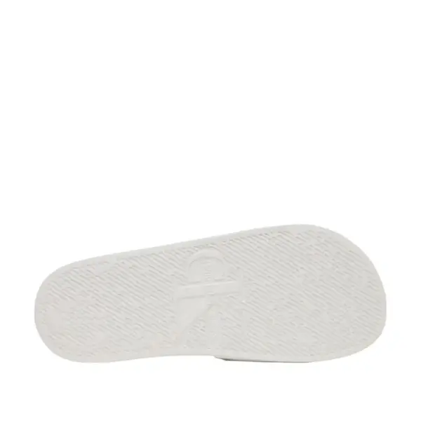 Calvin Klein – Γυναικείες Παντόφλες Monogram Wn Logo YW0YW01967-YAF Λευκό YW0YW01967-YAF