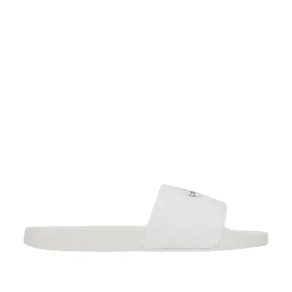 Calvin Klein – Γυναικείες Παντόφλες Monogram Wn Logo YW0YW01967-YAF Λευκό