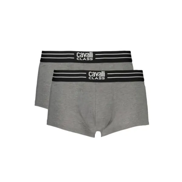 Cavalli Class - Ανδρικά Μποξεράκια 2Pack QXO01JJD003-05014 Γκρι QXO01JJD003-05014