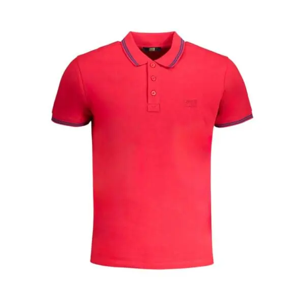 Cavalli Class - Ανδρική Μπλούζα Κοντομάνικη Polo Πικέ QXT64XKB002-02001 Κόκκινο QXT64XKB002-02001