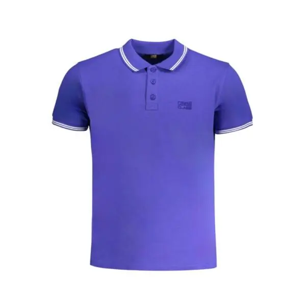 Cavalli Class - Ανδρική Μπλούζα Κοντομάνικη Polo Πικέ QXT64XKB002-04551 Μωβ QXT64XKB002-04551