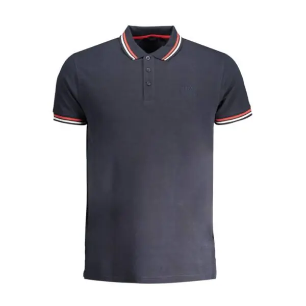 Cavalli Class - Ανδρική Μπλούζα Κοντομάνικη Polo Πικέ QXT64XKB002-04926 Μπλε Σκούρο QXT64XKB002-04926