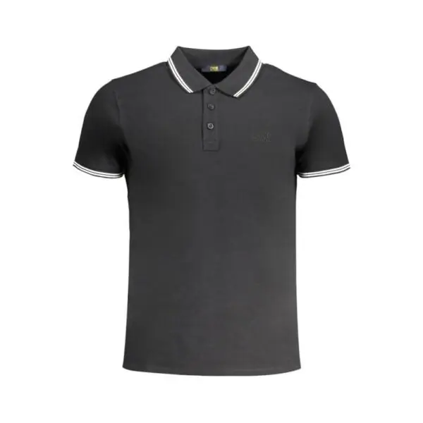 Cavalli Class - Ανδρική Μπλούζα Κοντομάνικη Polo Πικέ QXT64XKB002-05052 Μαύρο QXT64XKB002-05052