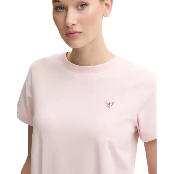 Guess - Γυναικείο T-Shirt Regular Fit W4YI10J1314-A61U Ροζ W4YI10J1314-A61U