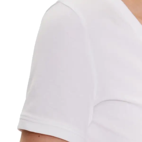 Guess - Γυναικείο T-Shirt V‑Neck W2YI45J1314-G011 Λευκό W2YI45J1314-G011