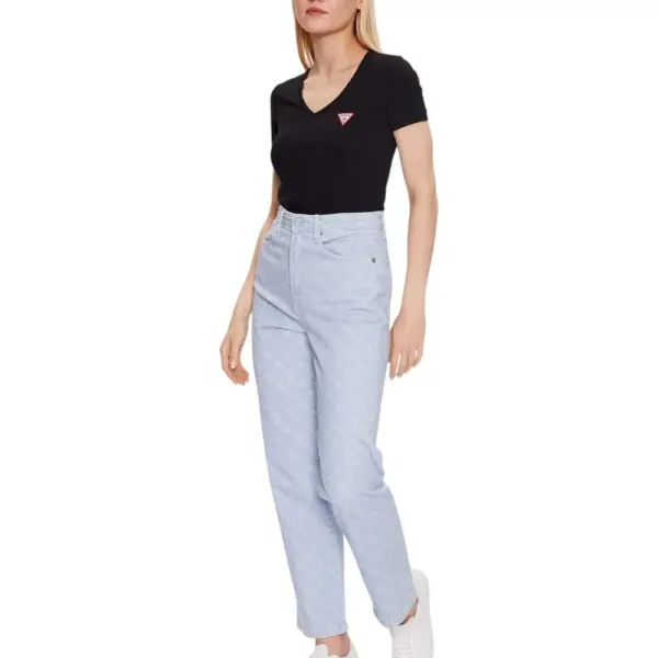 Guess - Γυναικείο T-Shirt V‑Neck W2YI45J1314-JBLK Μαύρο W2YI45J1314-JBLK