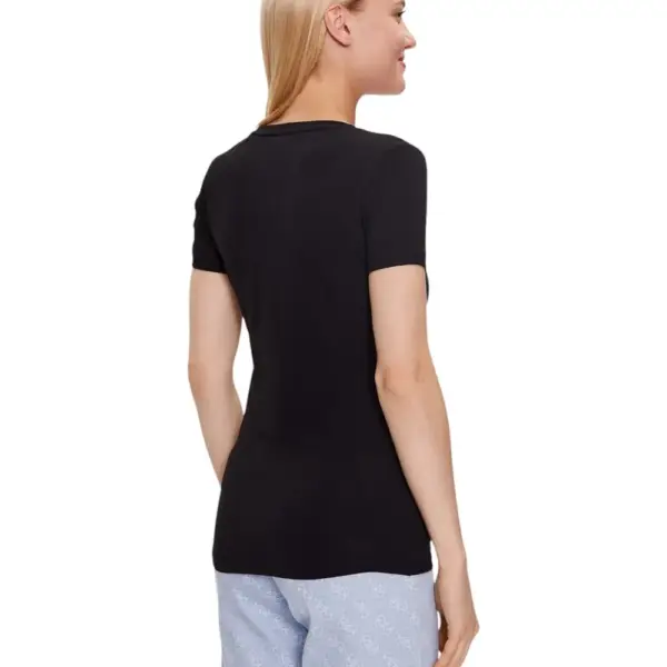 Guess - Γυναικείο T-Shirt V‑Neck W2YI45J1314-JBLK Μαύρο W2YI45J1314-JBLK