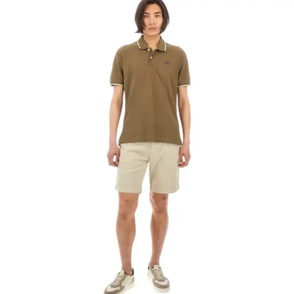 La Martina - Ανδρικό T-Shirt Polo Anthony Regular Fit BPMP04-PK031-03197 Χακί BPMP04-PK031-03197