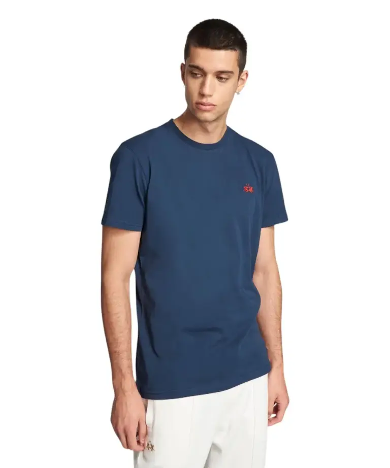La Martina - Ανδρικό T-Shirt Regular Fit CCMR04-JS206-07017 Μπλε
