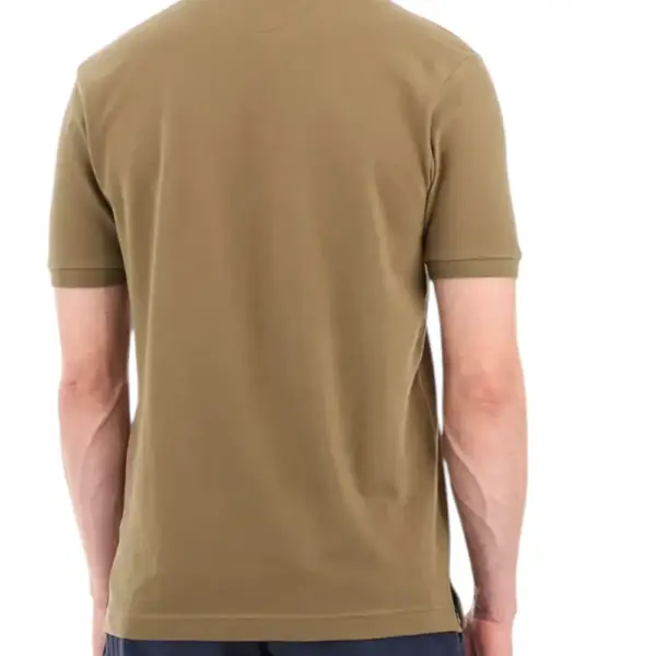 La Martina - Ανδρικό Κοντομάνικο Tex Polo Regular Fit BPMP01PK031-03197 Λαδί