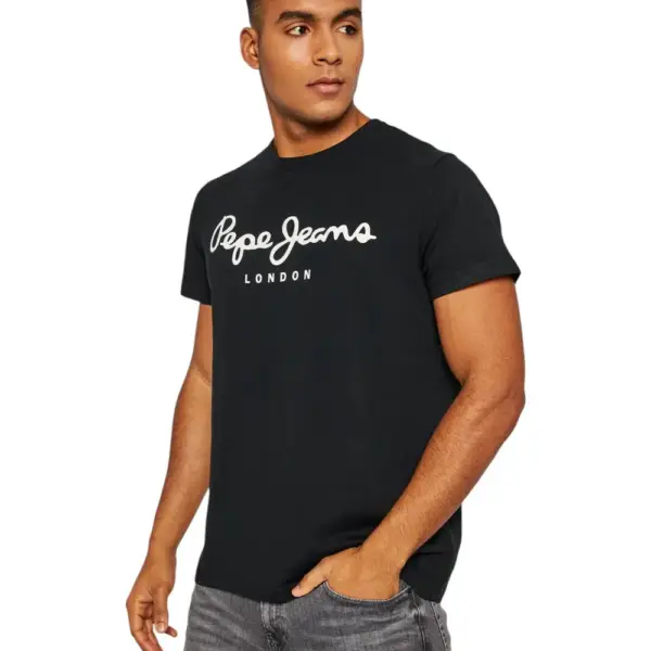 Pepe Jeans - Ανδρικό T-shirt Original Stretch PM508210-999 Μαύρο