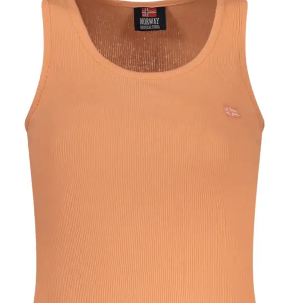 Norway Nautical School - Γυναικείο T-shirt Αμάνικο Rib 856220-PEACH Πορτοκαλί 856220-PEACH