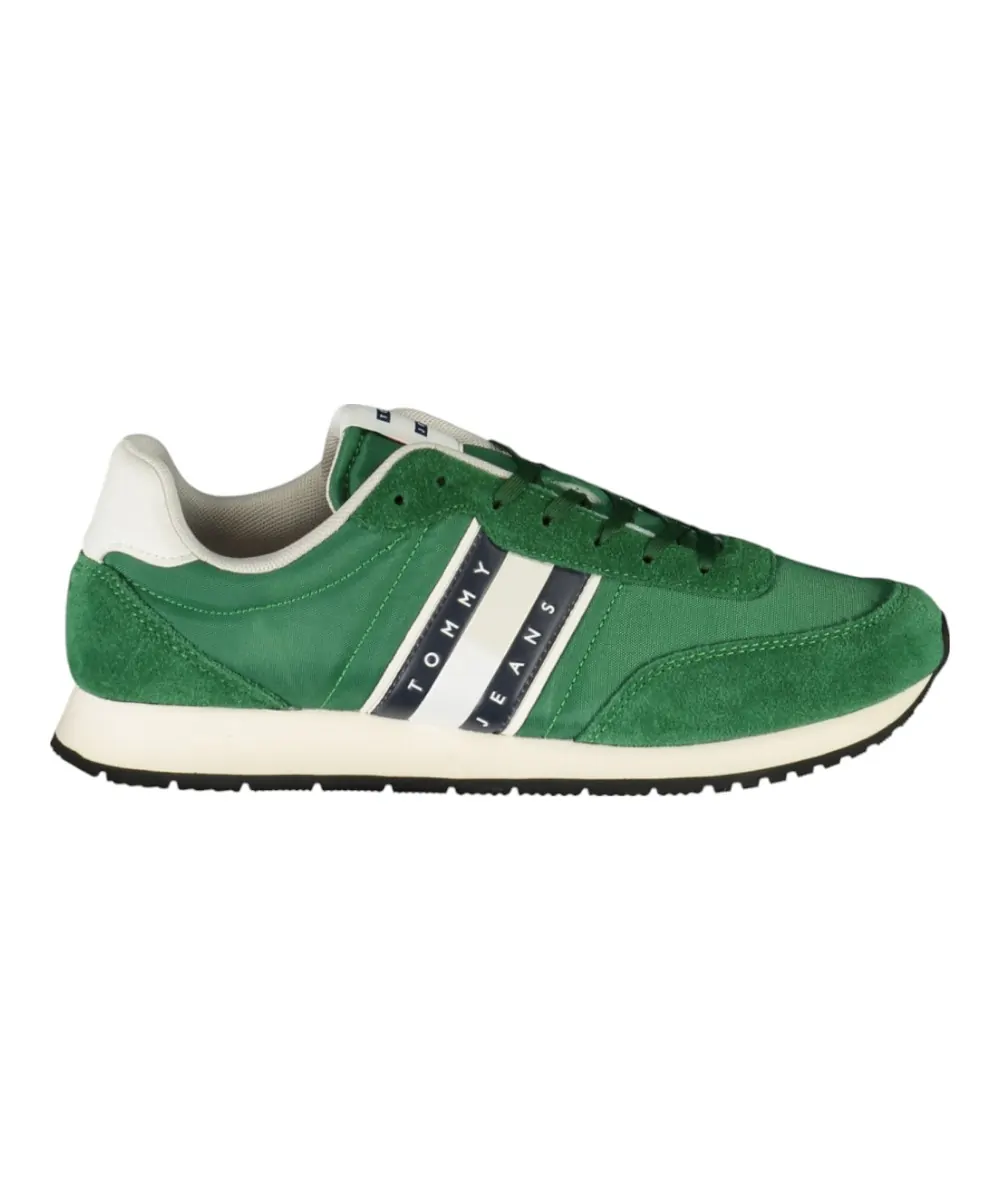 Tommy Hilfiger - Ανδρικά Sneakers Tjm Runner Casual Ess EM0EM01351-L2P Πράσινο
