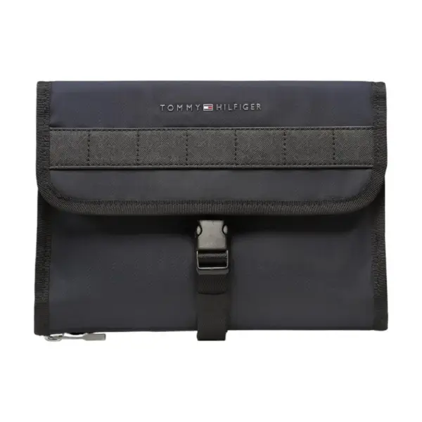 Tommy Hilfiger - Ανδρικό Νεσεσέρ Th Elevated Nylon Washbag AM0AM10979-DW6 Μπλε Σκούρο