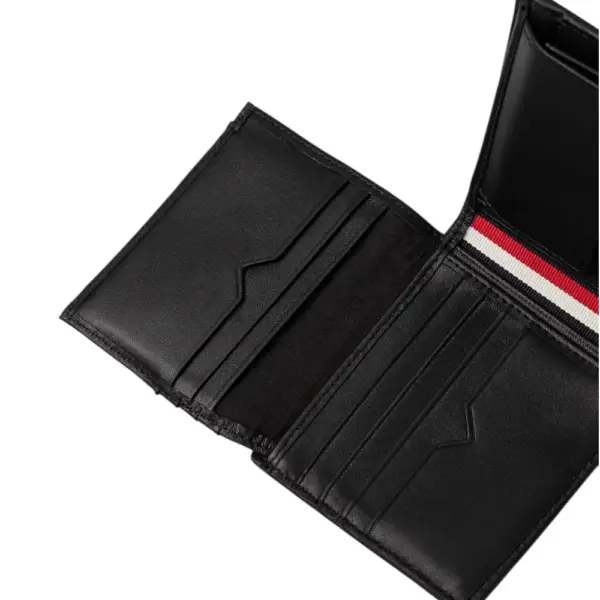 Tommy Hilfiger - Ανδρικό Πορτοφόλι Th Business AM0AM13039-BDS Μαύρο AM0AM13039-BDS