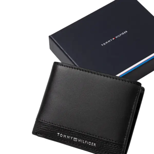 Tommy Hilfiger - Ανδρικό Πορτοφόλι Th Business Mini CC AM0AM13037-BDS Μαύρο AM0AM13037-BDS