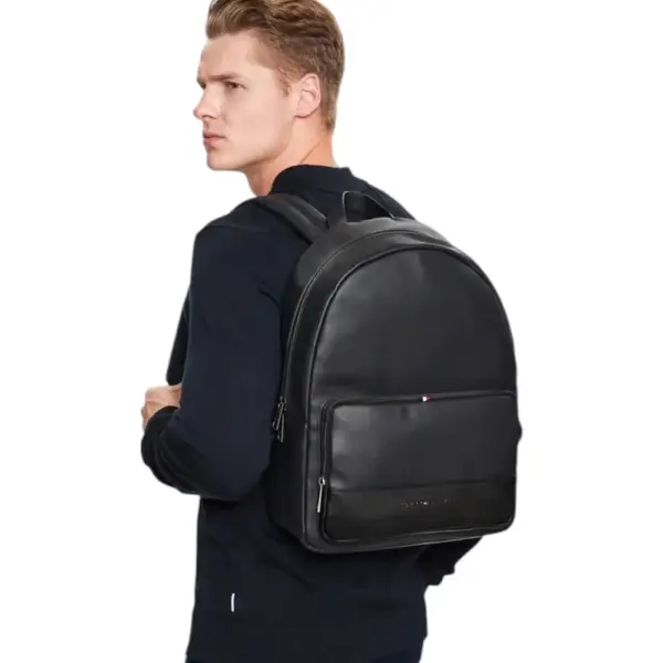 Tommy Hilfiger - Ανδρικό Σακίδιο Th Essential Backpack AM0AM10920-DW6 Μπλε Σκούρο AM0AM10920-DW6