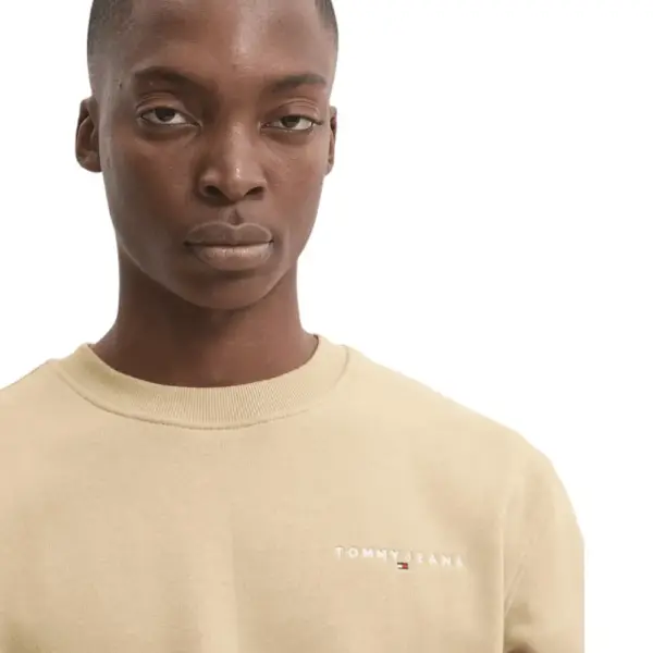 Tommy Hilfiger - Ανδρικό Φούτερ Tjm Linear DM0DM20249-AE3 Μπεζ DM0DM20249-AE3