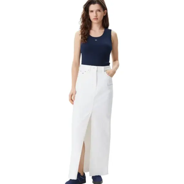 Tommy Hilfiger - Γυναικείο T-shirt Αμάνικο Rib Essential Tank Top Slim Fit DW0DW20673-C1G Μπλε Σκούρο DW0DW20673-C1G