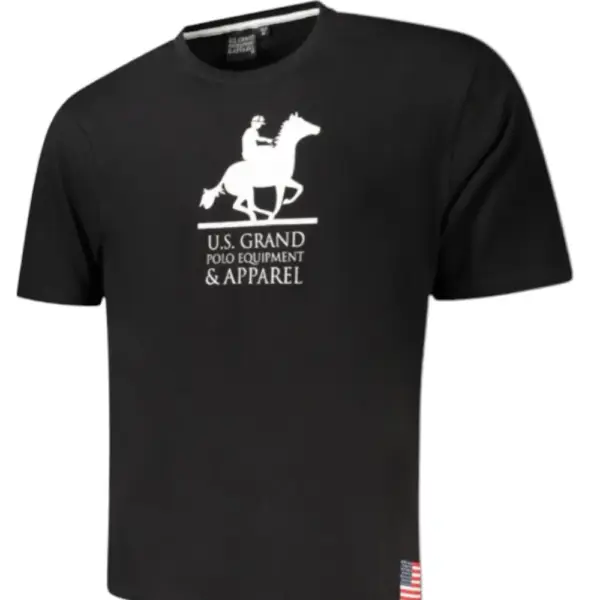 U.S. Grand Polo - Ανδρικό T-shirt AU02650-23NERO Μαύρο AU02650-23NERO
