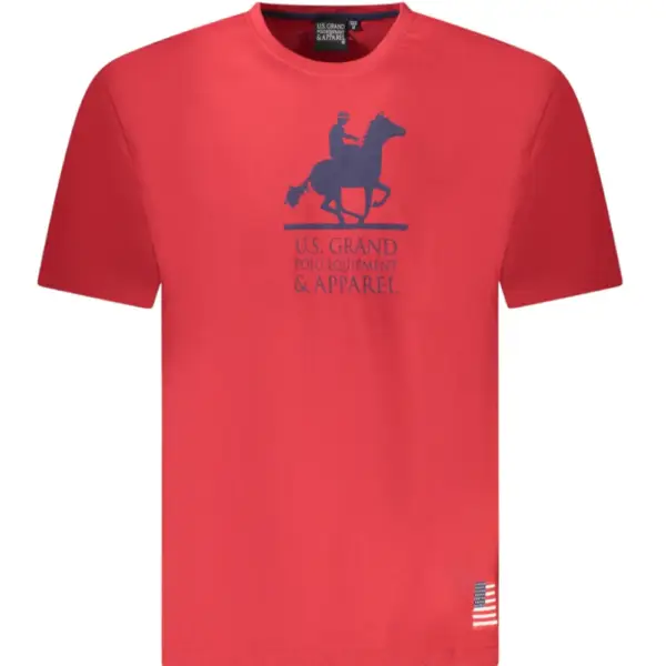 U.S. Grand Polo - Ανδρικό T-shirt AU02650-8ROSSO Κόκκινο AU02650-8ROSSO