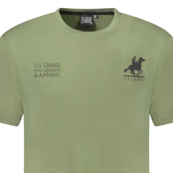 U.S. Grand Polo - Ανδρικό T-shirt AU02651-16VERM Πράσινο AU02651-16VERM