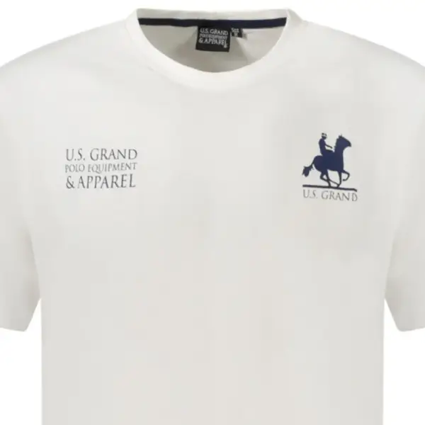 U.S. Grand Polo - Ανδρικό T-shirt AU02651-6BIANCO Λευκό AU02651-6BIANCO