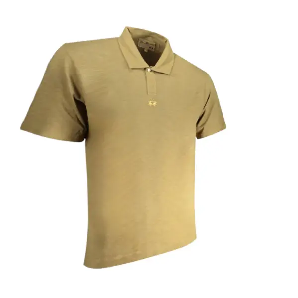 La Martina - Ανδρικό T-Shirt Polo YMP018-JS259-03197 Χακί YMP018-JS259-03197