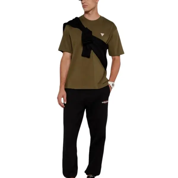 Guess - Ανδρικό T-shirt Loose Fit M4YI46K8FQ4-G8EV Πράσινο M4YI46K8FQ4-G8EV