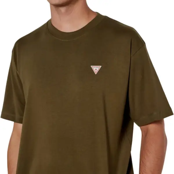 Guess - Ανδρικό T-shirt Loose Fit M4YI46K8FQ4-G8EV Πράσινο M4YI46K8FQ4-G8EV