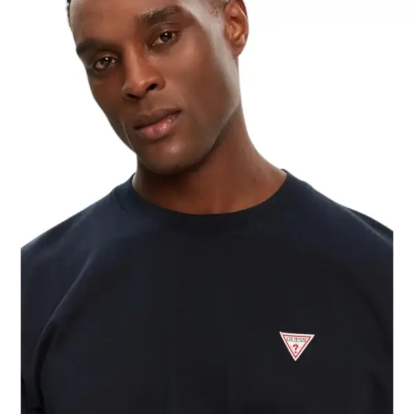 Guess - Ανδρικό T-shirt Loose Fit M4YI46K8FQ4-A71W Μπλε Σκούρο M4YI46K8FQ4-A71W