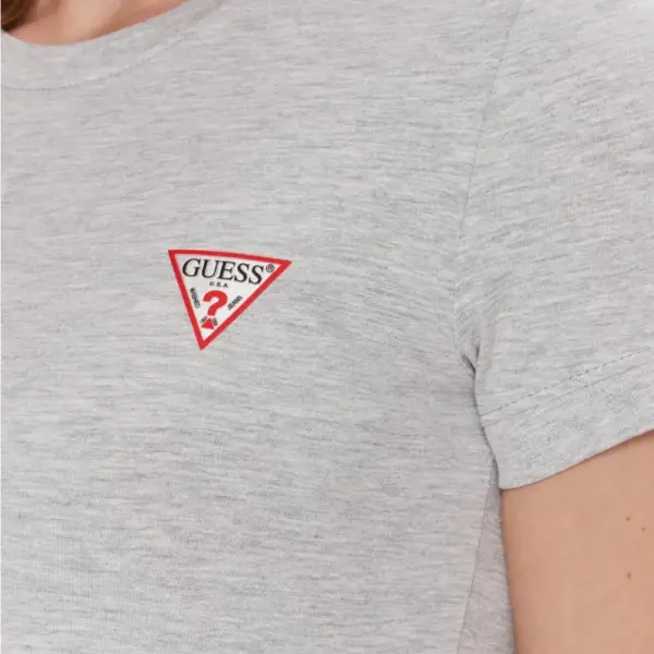 Guess - Γυναικείο T-Shirt Triangle Logo Tee W2YI44J1314-LMGY Γκρι W2YI44J1314-LMGY
