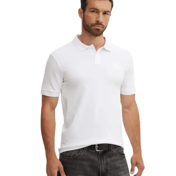 Hugo Boss - Ανδρικό Polo T-shirt Passenger Slim Fit 50507803-100 Λευκό
