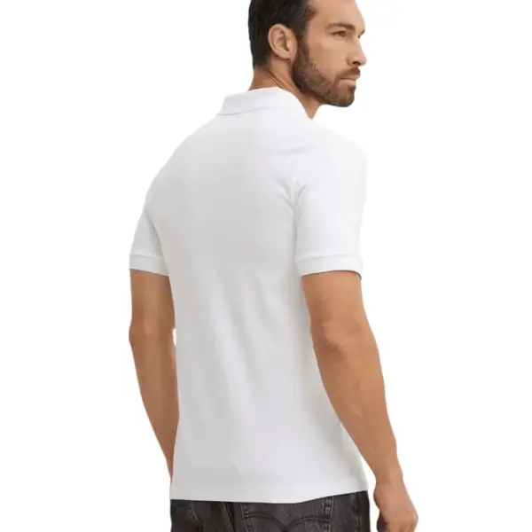 Hugo Boss - Ανδρικό Polo T-shirt Passenger Slim Fit 50507803-100 Λευκό 50507803-100