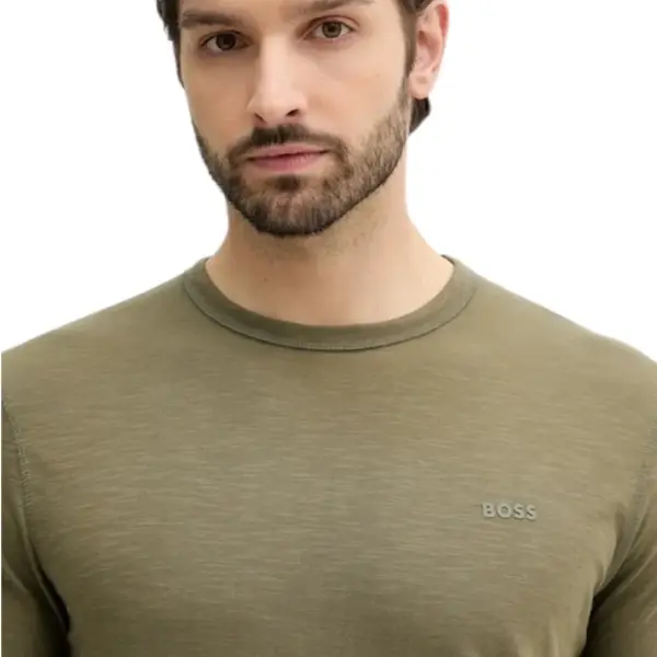 Hugo Boss - Ανδρικό T-shirt Tegood Regular Fit 50508243-342 Πράσινο 50508243-342