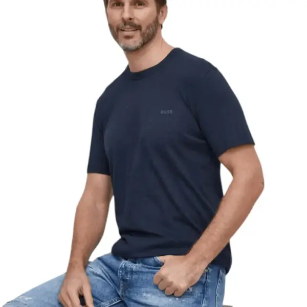 Hugo Boss - Ανδρικό T-shirt Tegood Regular Fit 50508243-404 Μπλε Σκούρο